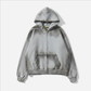 By Attention Paint Wash Zip-Up Grey | ODD EVEN