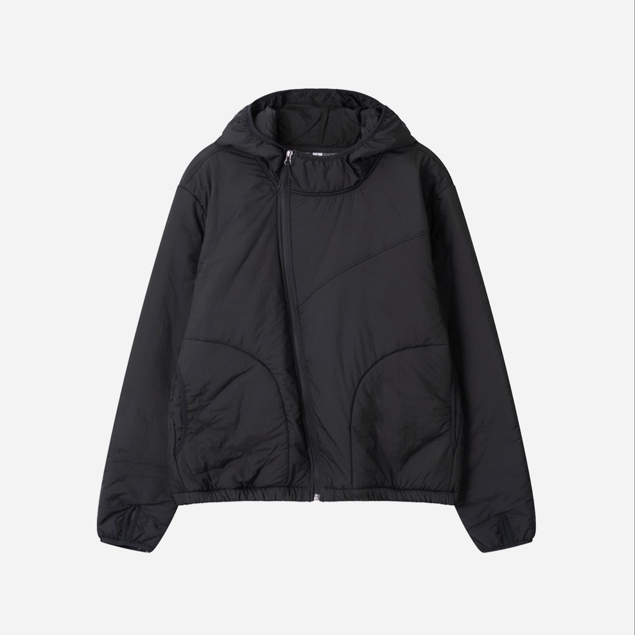 Front Zip Snake Kaleidoscope Solid Snake Zip Jacket Black – Odd Even