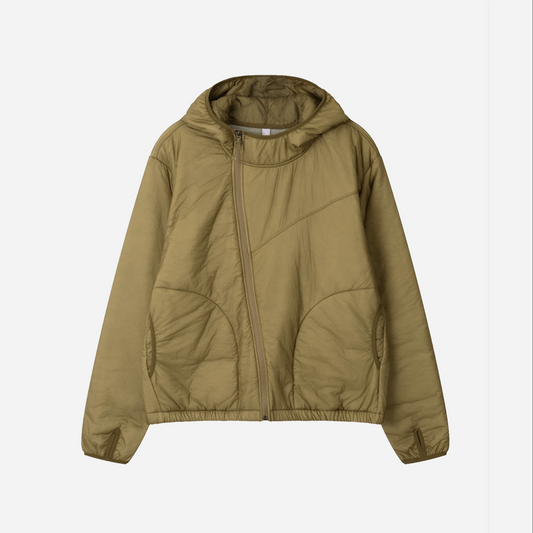 Kaleidoscope Solid Snake Zip Jacket Gold
