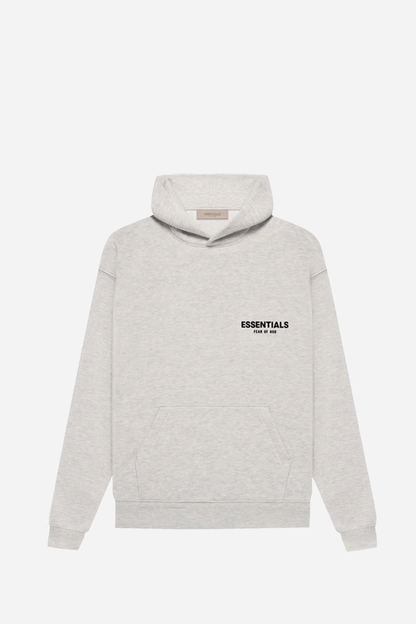 Fear of God Essentials Pullover Hoodie Light Heather Oatmeal | ODD EVEN