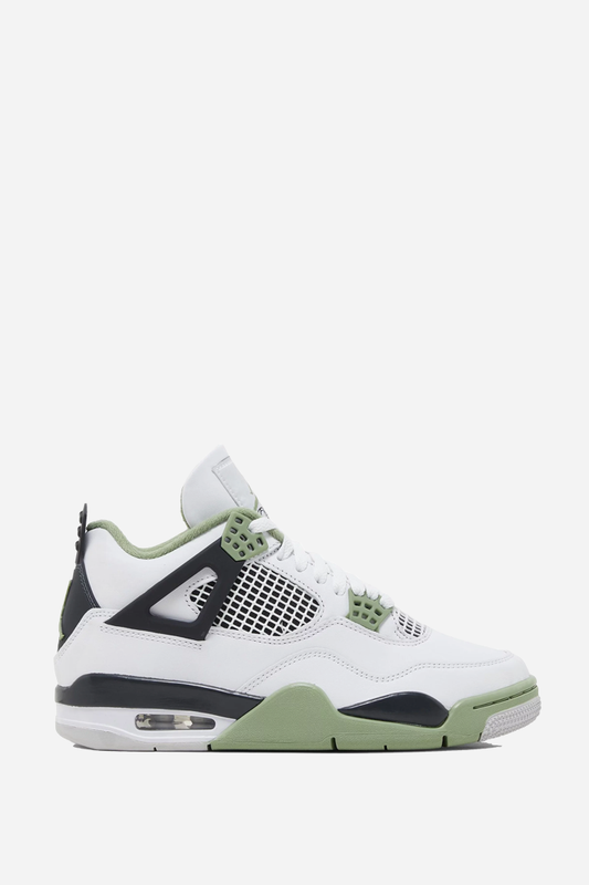 Air Jordan 4 Retro White/Oil Green-Dark Ash | ODD EVEN