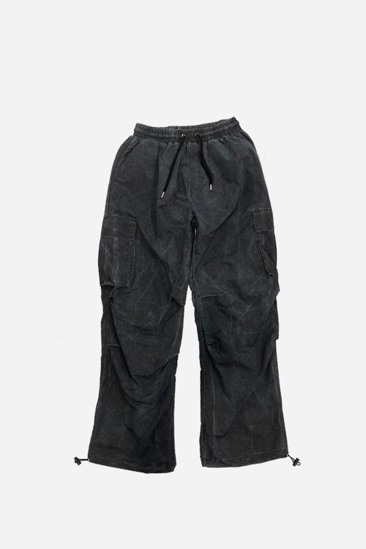 Game Washed Detail Cargo Pants Dark Washed | ODD EVEN
